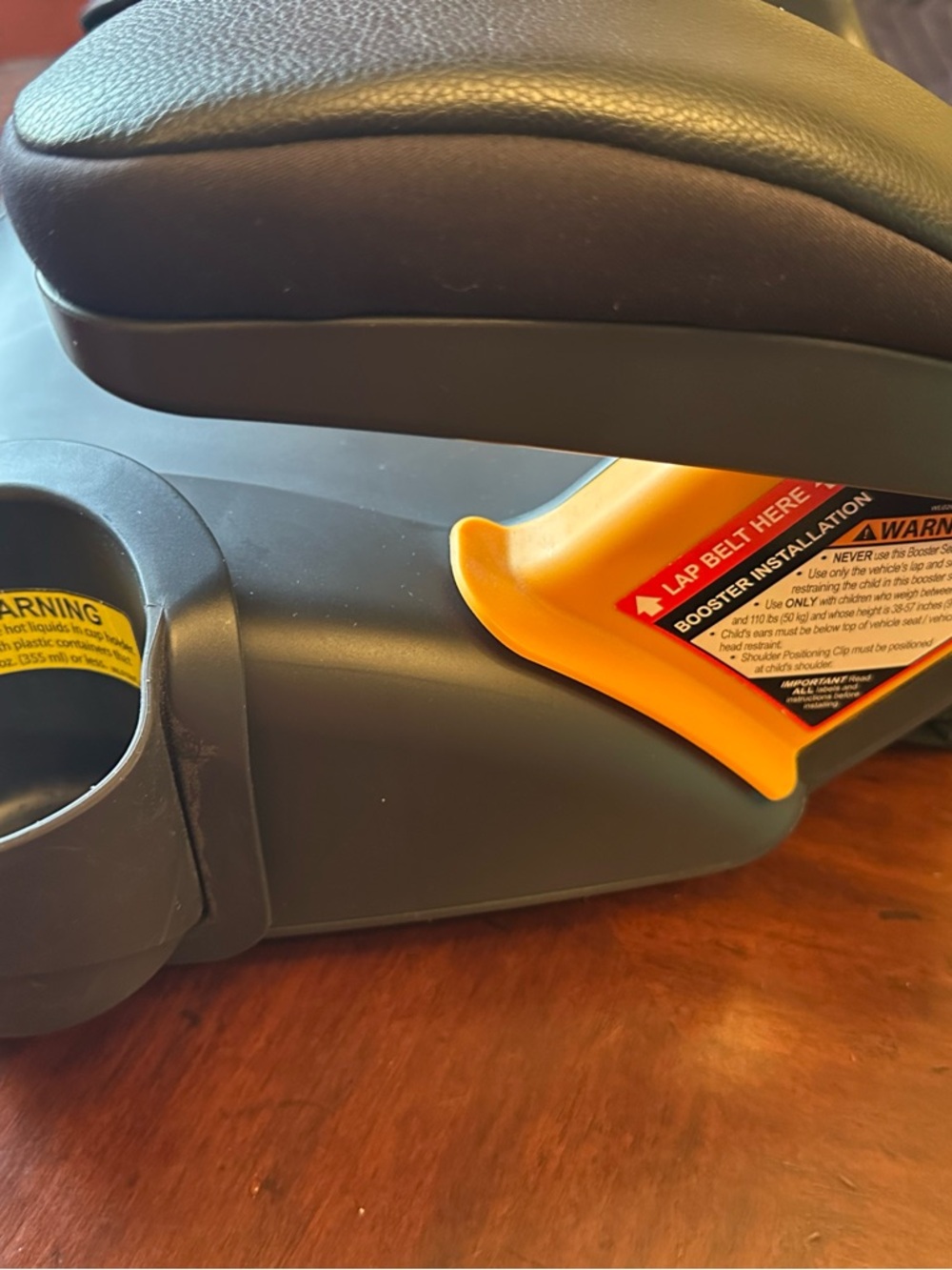 Chicco Kids Booster Car Seat - Black and Burgundy - Picture 11 of 14